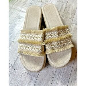 Unbranded sandals Women's Bohemian Slip On chunky Platform Boho‎ Sz 41 US Sz 9.5